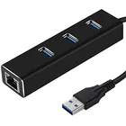Адаптер USB Ethernet с 3 портами, USB 3,0 концентратор USB к Сетевой карте Rj45 Lan для Macbook Mac Desktop