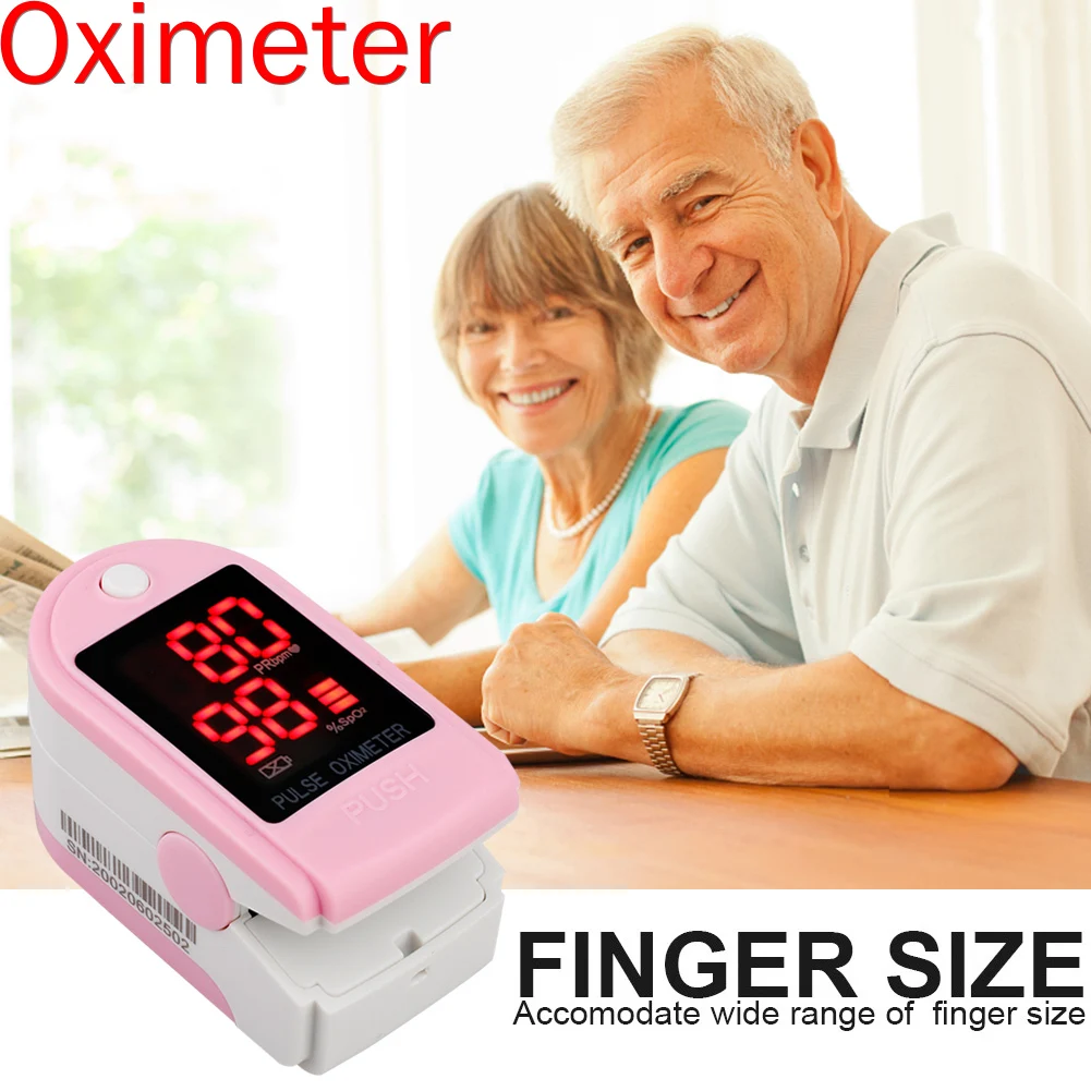 Пульсоксиметр Пальчиковый SPO2 PR портативный измеритель пульса и уровня кислорода