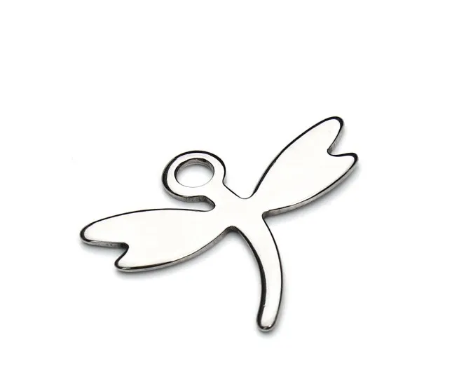 

Плоские металлические бусины в виде стрекозы, 20 шт./лот, 20 мм * 16,5 мм, бусины Будды из нержавеющей стали для изготовления браслетов и ювелирны...