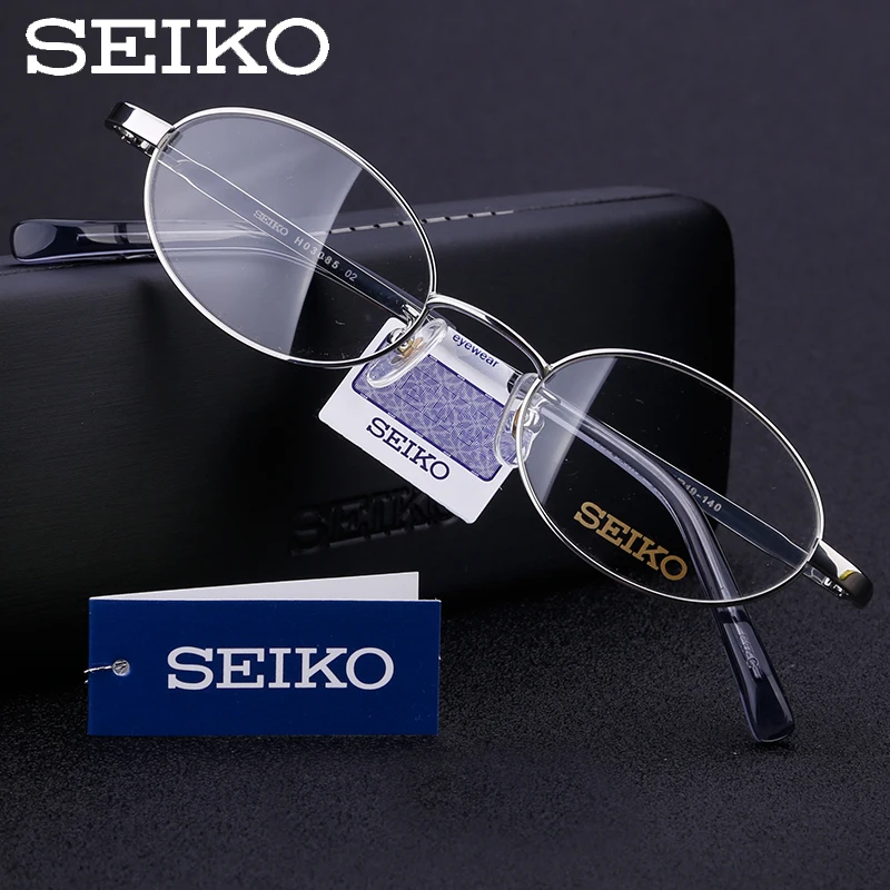SEIKO, маленькие титановые очки, оправа для женщин, чистый титан, женские очки, очки для коррекции глаз, оптические очки, оправа H03085