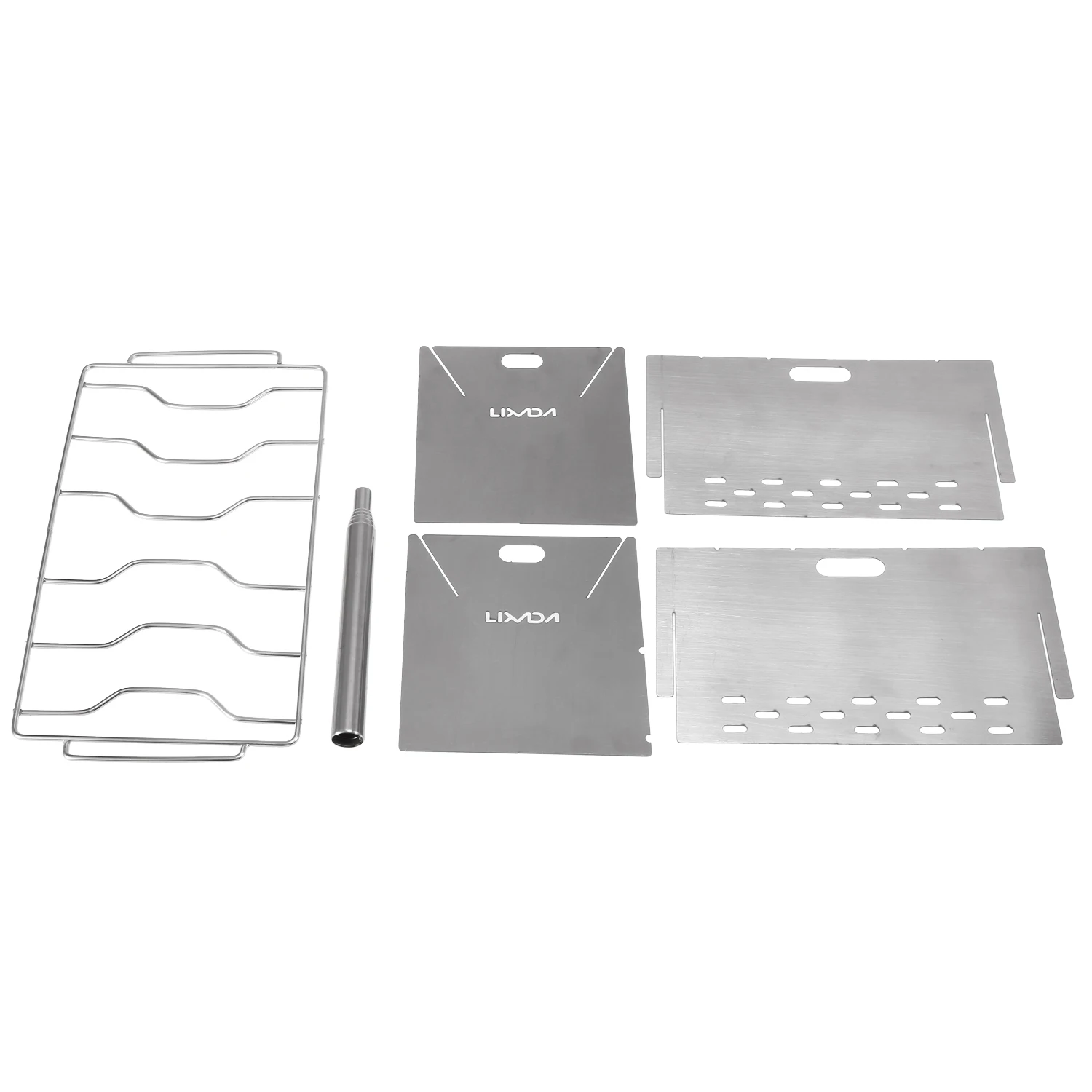 Печи Lixada для кемпинга портативная складная печи из нержавеющей стали