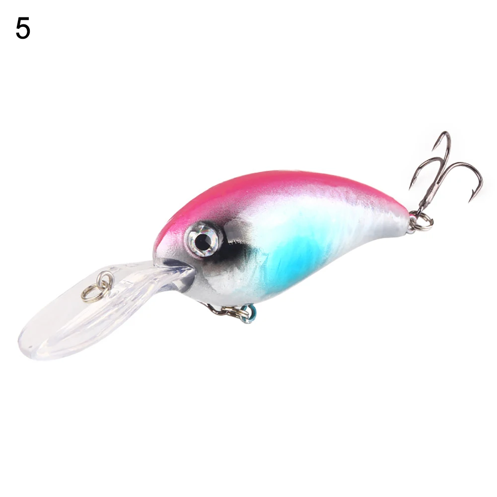 1Pcs 10cm hard bait fishing Wobbler Artificial Crank Bait Bass trout Lure pike minnow tackle with 3D Eyes | Спорт и развлечения