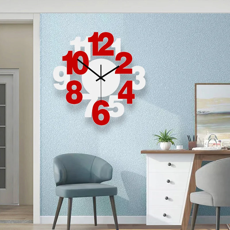

Numbers Wall Clock Modern Design Minimalist Decor Large Wall Clocks Wall Watches Home Decor Orologio Wall Decorations BI50WC