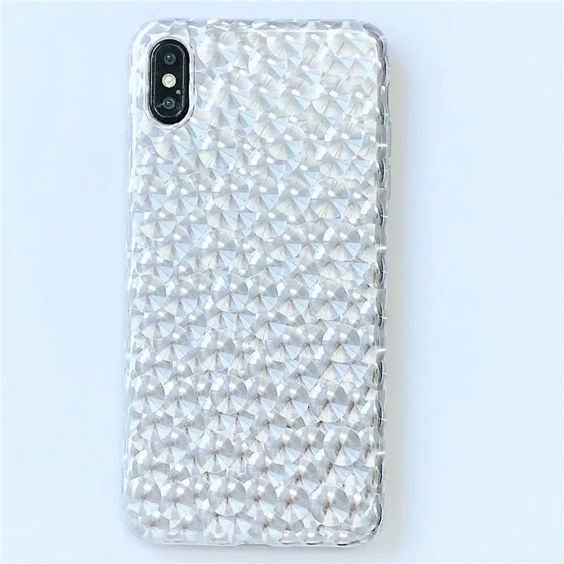 Серебряный лазерный чехол для iphone X XS Max 6 S 7 8 Plus плюс XR задняя крышка IMD силиконовый