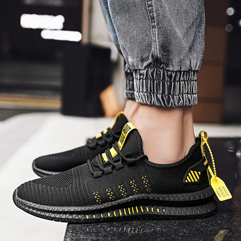 2021 Men Casual Shoes Fashion Sneakers Mesh Breathable Jogging Walking Footwear Lace-up Adult Zapatillas Hombre |