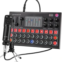 audio interfacesound card and dj mixer used for live broadcast suitable for family friends outdoorindoorparties