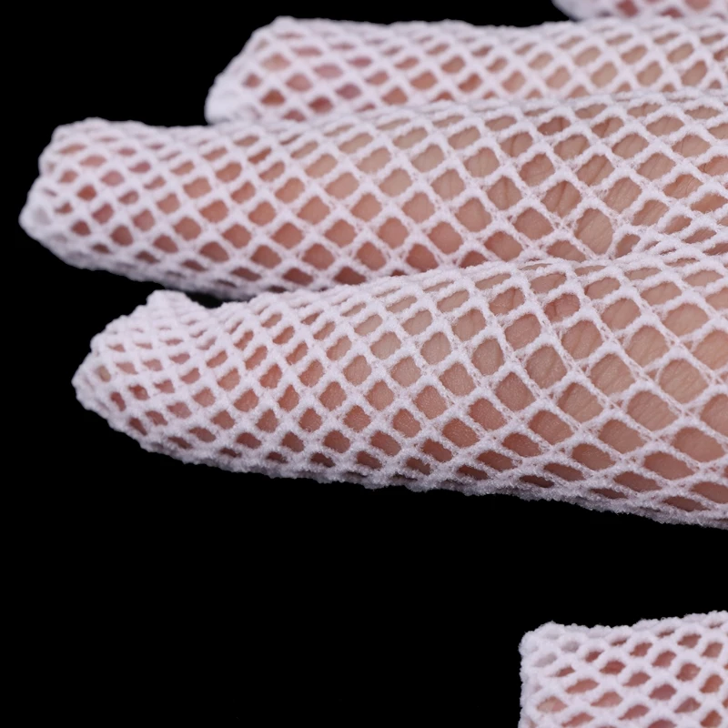

2021 New Girls Gloves Princess Mesh Dress Accessories Hollow Bow Knot Prom For Kids Bride