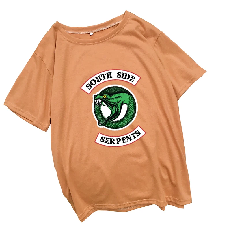 

Summer Funny Snake Print T Shirt Women Korean Fashion Clothes Streetwear Casual Loose Harajuku Tumblr Hipster Riverdale Tops Tee