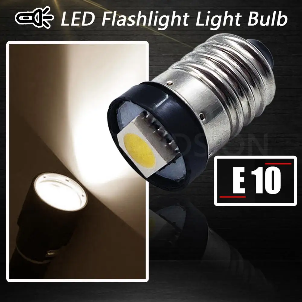 Комплект из 2 предметов 3V 6 в 12 В 24 постоянного тока 4300K E10 5050SMD с зажимом медной