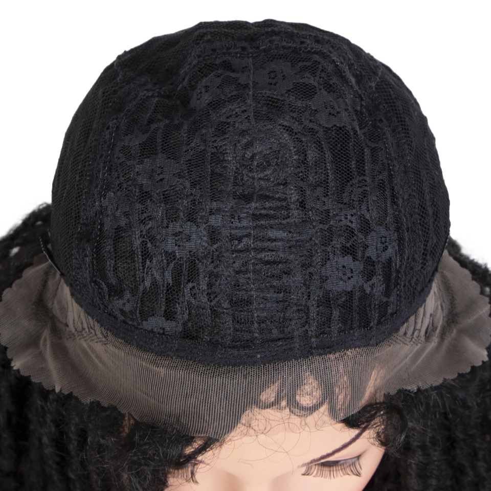 

Bella Dreadlock Hair Wig Short Synthetic Lace Wig 14Inch Braiding Crochet Twist Wig For Black Women Men Afro Curly Hair Cosplay