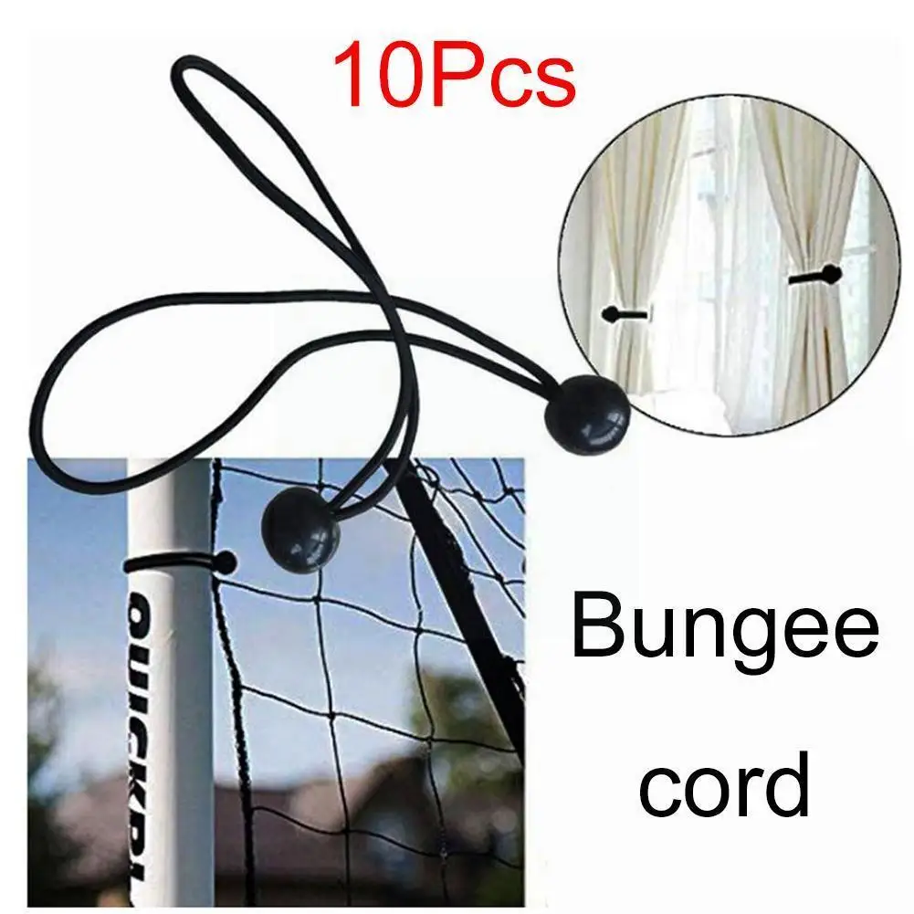 

Ten Packs Of Ball-end Bungee Cords Plastic Ball Bungee Cords For Tents Rope Bounce Trampoline X5z4