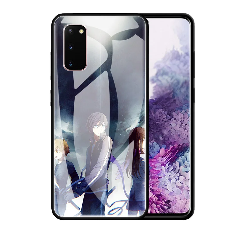 

Phone Case For Samsung Galaxy S20 FE S10 S9 S8 Plus Note 20 Ultra 10 Lite 9 8 Glass Back Cover Shockproof Shell Noragami Anime