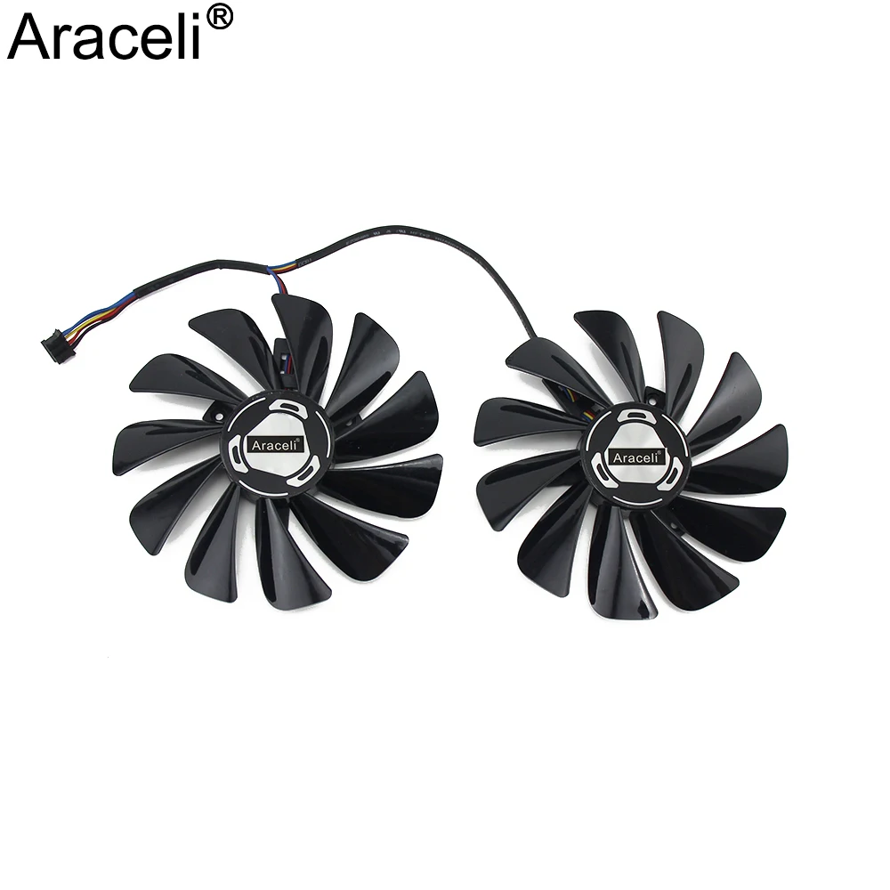 

2pcs/set 95mm FDC10U12S9-C RX5700 XT GPU Fan For XFX RX 5600 5700 XT RAW II Graphics Card Cooling Fan