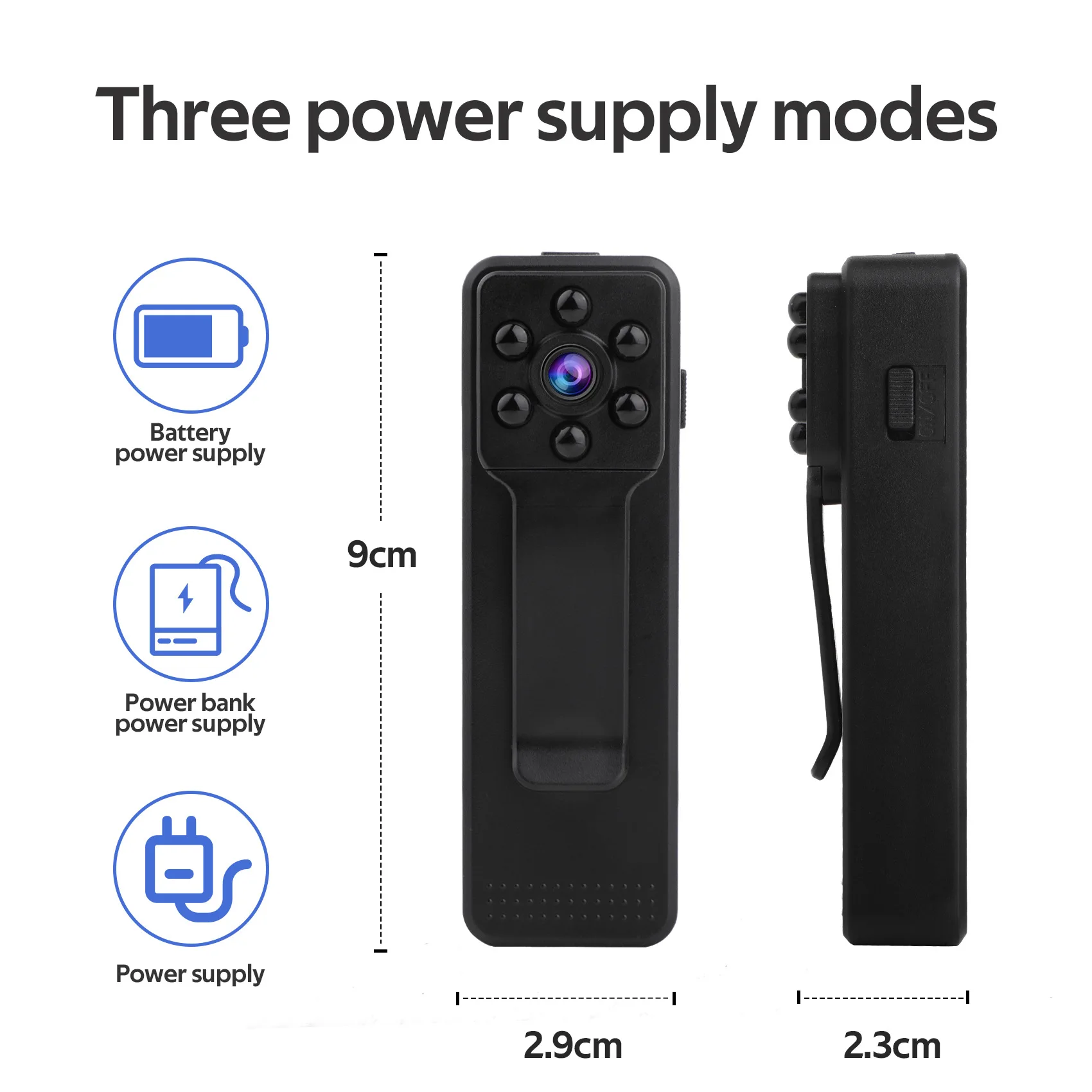 

Mini camera traseira portatil , camera de trabalho para conferencia, gravacao e gravacao para esportes ao ar livre