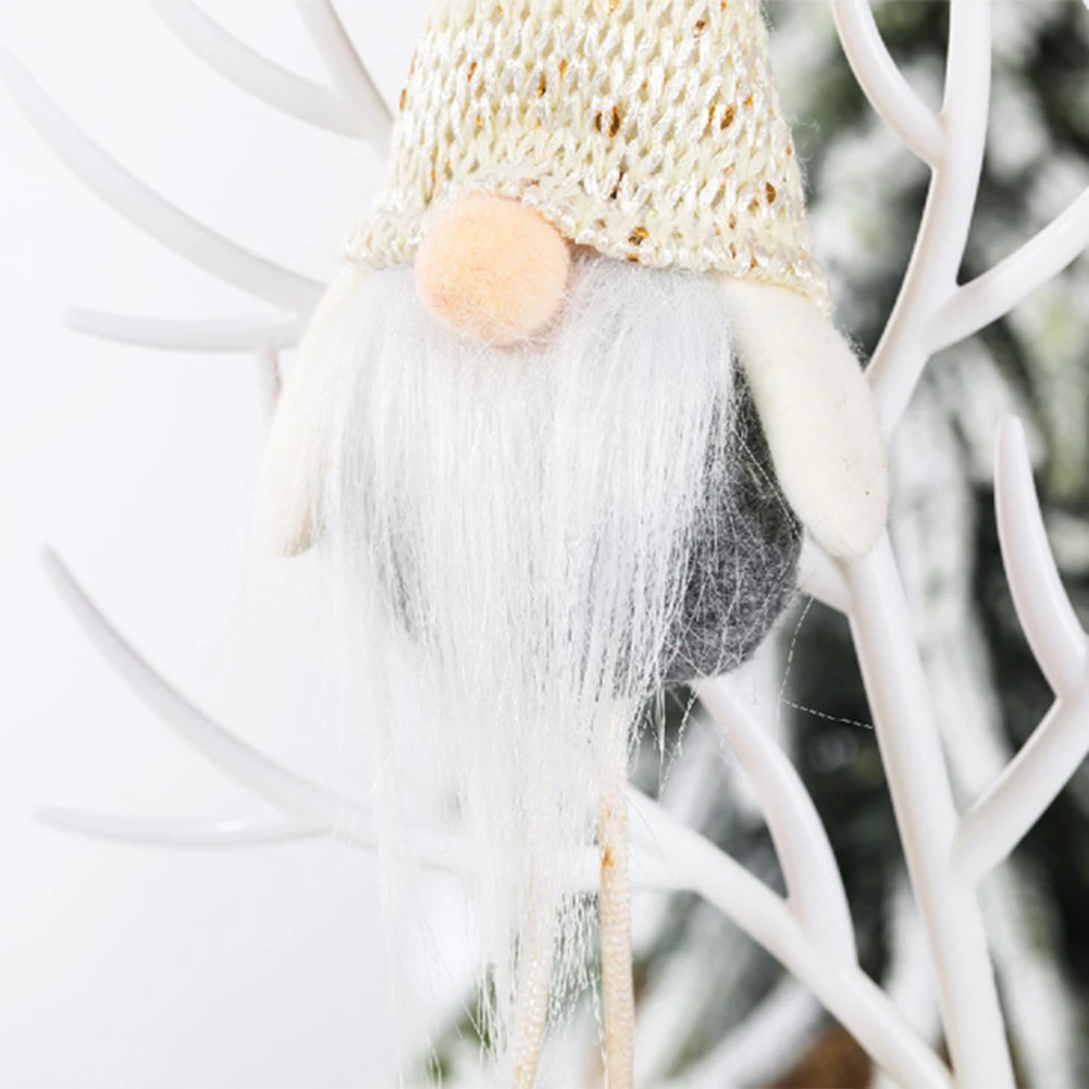 Новогодние подвески для кукол без лица скандинавские качели Лесной старик