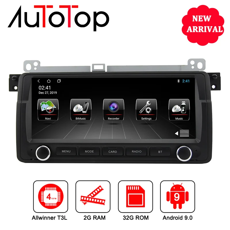 Автомагнитола AUTOTOP 8 дюйма 1 Din Android 10 0 для BMW E46 M3 Rover 75 купе 318/320/325/330/335 Touring Hatchback GPS