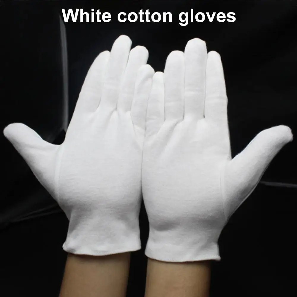 Перчатки Рабочие хлопковые защитные перчатки эластичные рабочие белые прочные