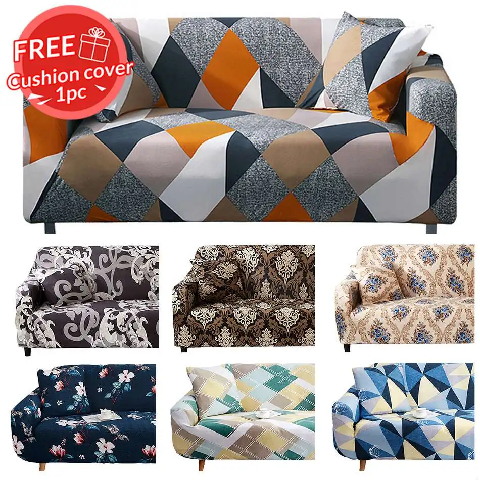 Эластичные Чехлы секционные эластичные для дивана в гостиную L-образный чехол