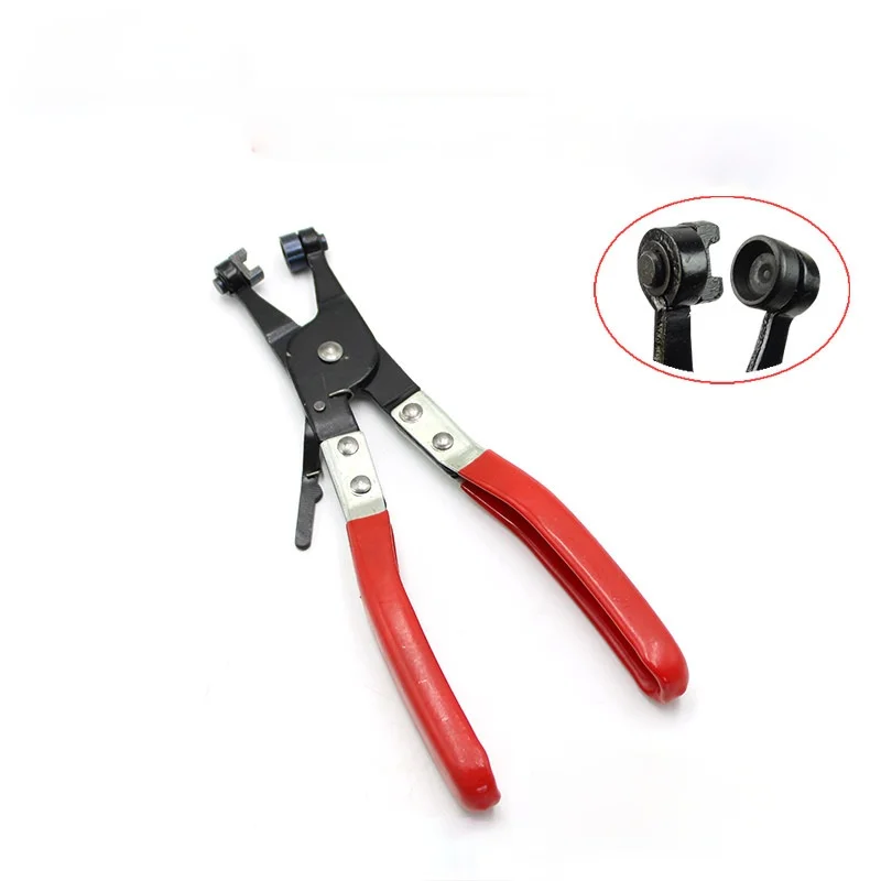 

Car Automotive Water Hose Clamp Pliers Straight Throat Tube Bundle Clamp Flat Band Ring Type Removal Tool