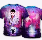 Футболка с 3D-принтом The King Elvis Presley для мужчин и женщин, уличная одежда в стиле рок, модная одежда, топы в стиле хип-хоп, WR55