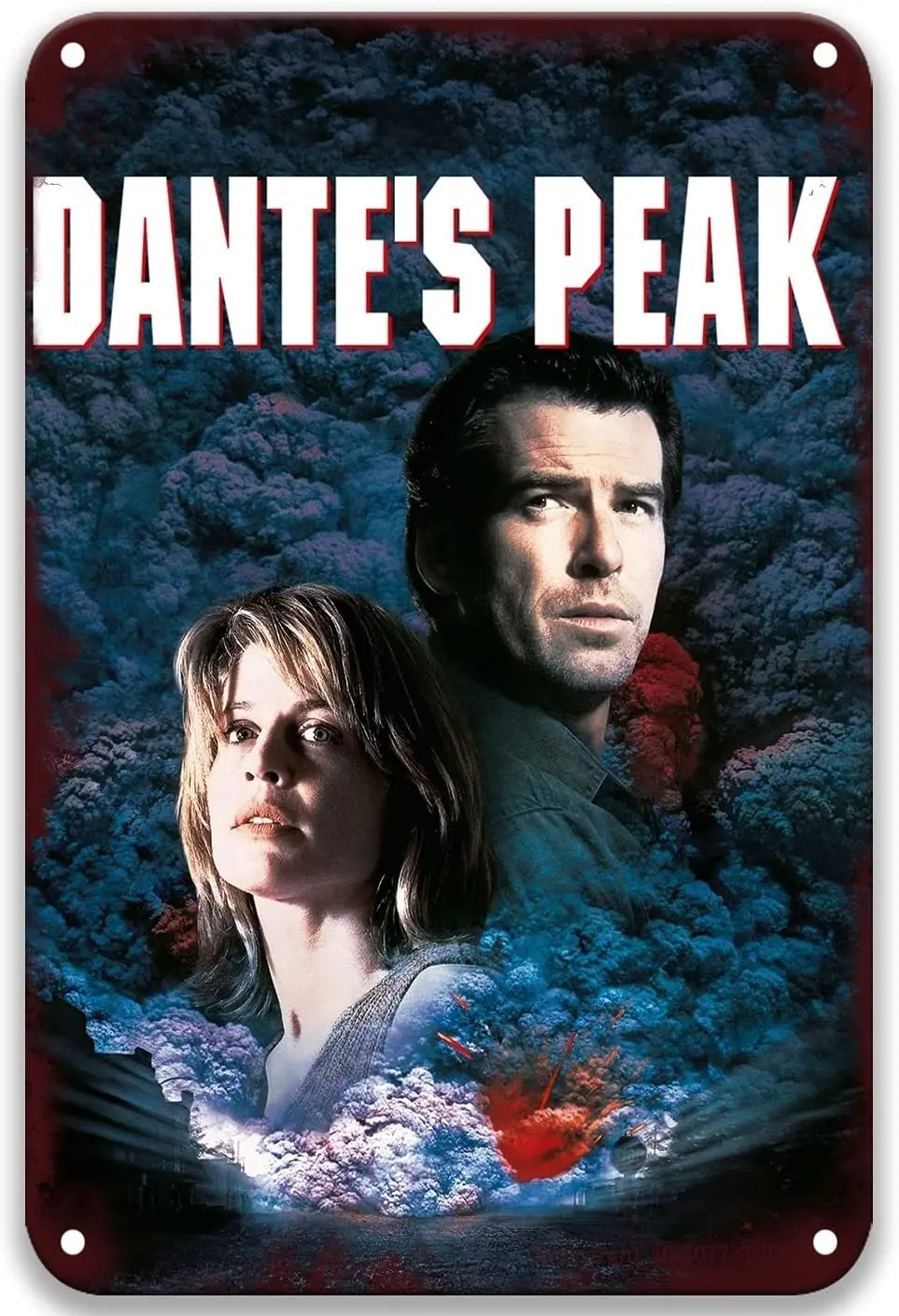 Оловянные знаки Dante is Peak (1997) для украшения стен на открытом воздухе столовой 8x12
