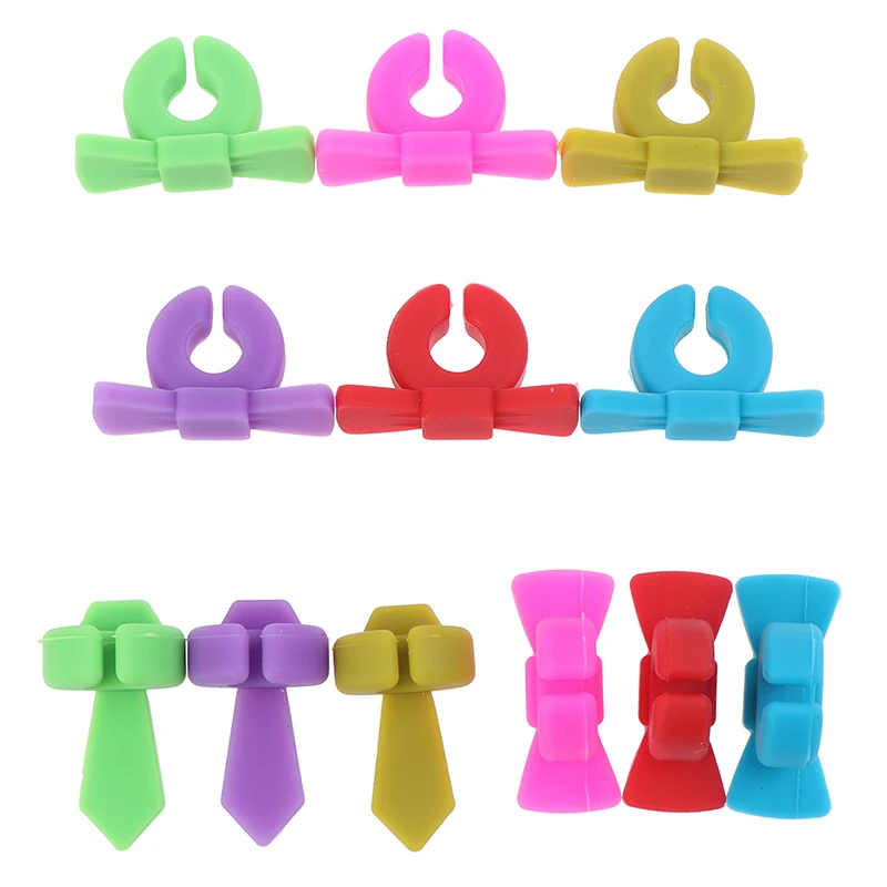 6 шт. силиконовых кейсов маркер на стакан для вина творческий с украшением в виде