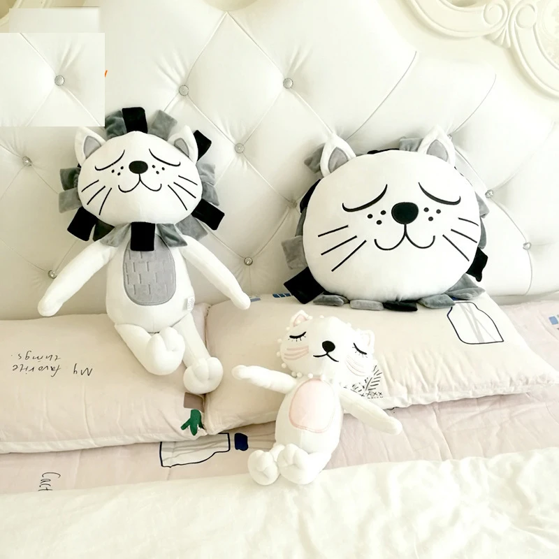 Детская подушка с головой льва украшение для детской комнаты кукла детские