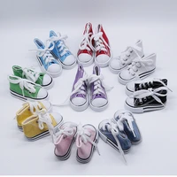 7 5cm canvas shoes for 13 bjd dolls fashion mini casual shoes diy handmade 60cm doll accessories 1 pair