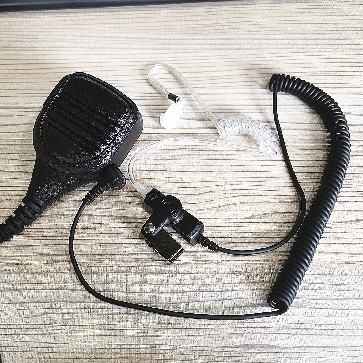 3.5mm RECEIVER/LISTEN ONLY Surveillance Headset Earpiece with Clear Acoustic Coil Tube Audio Kit For Two-Way Radio Transceiver