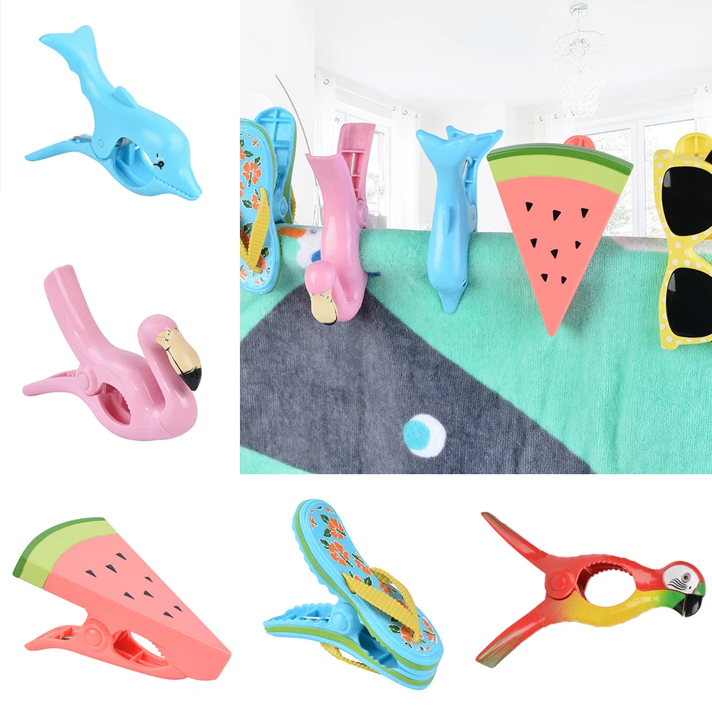 Крепкие пластиковые зажимы удерживающий зажим тип животного пляжный для