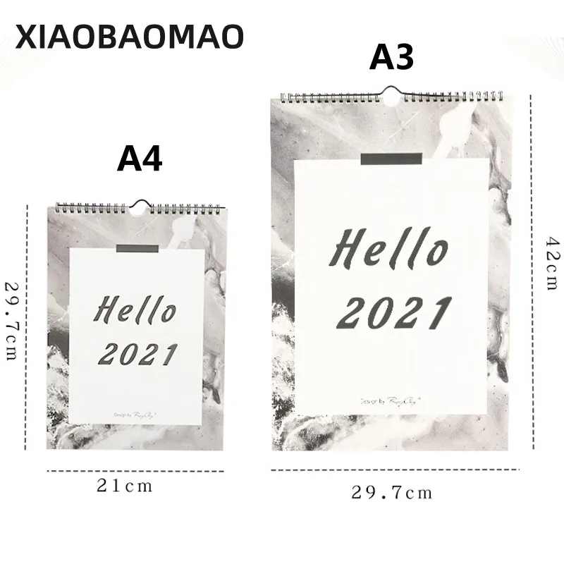 1 шт. стены 2021 календарь повестки дня 365 дней ежедневник Примечания To Do List