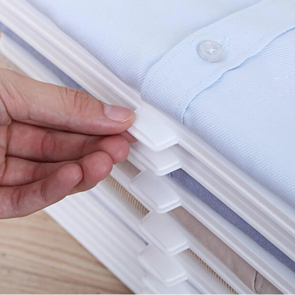 10Pc clothes organizer folding board Shirt Folder Fast Clothes Fold Board Home Closet Organizer