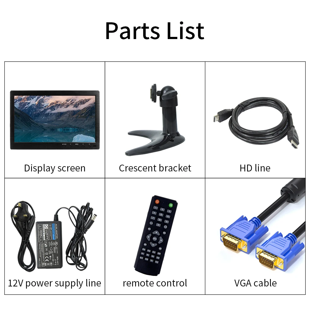 ЖК-монитор 10 1 &quot1920*1200 16:9 hdmi VGA BNC usb AVfor ПК home ТВ система видеонаблюдения микроскоп