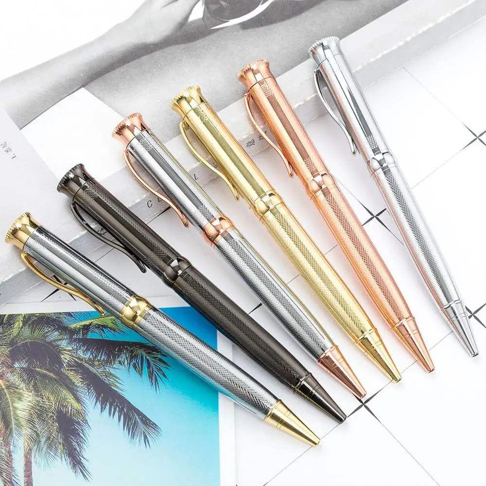 

Luxury metal ballpoint pen rotating ballpoint pen office school writing pen