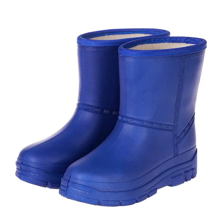 Плюс бархат защитная обувь для дождя Зимние водонепроницаемые Утепленная из