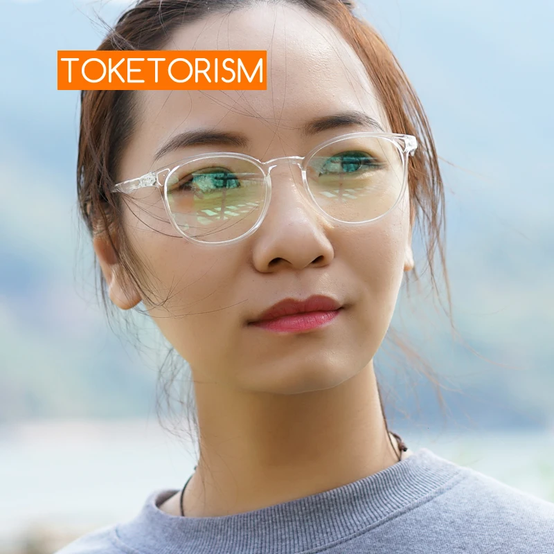 Toketorism, прозрачные очки, мужские, женские, модные,, по рецепту, близорукость, оправы для очков, 0242