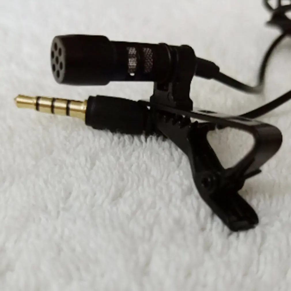 

Universal Portable 3.5mm Mini Computer Microphone Lapel Lavalier Clip Mic for Lecture Teaching Conference Guide Studio
