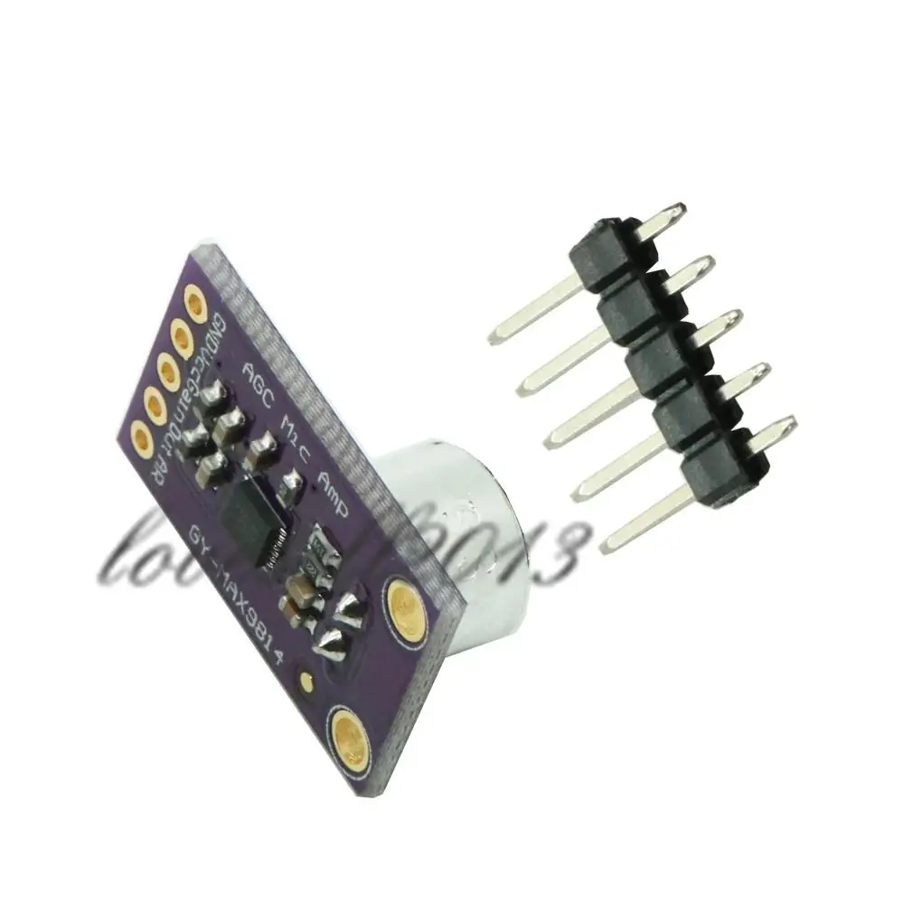 MAX9814 1 шт. модуль платы микрофона автоматическое управление коэффициентом