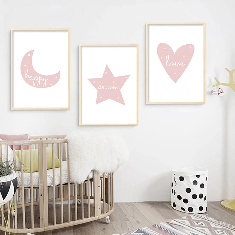 Детская Настенная картина для детской комнаты плакаты на холсте с цитатами