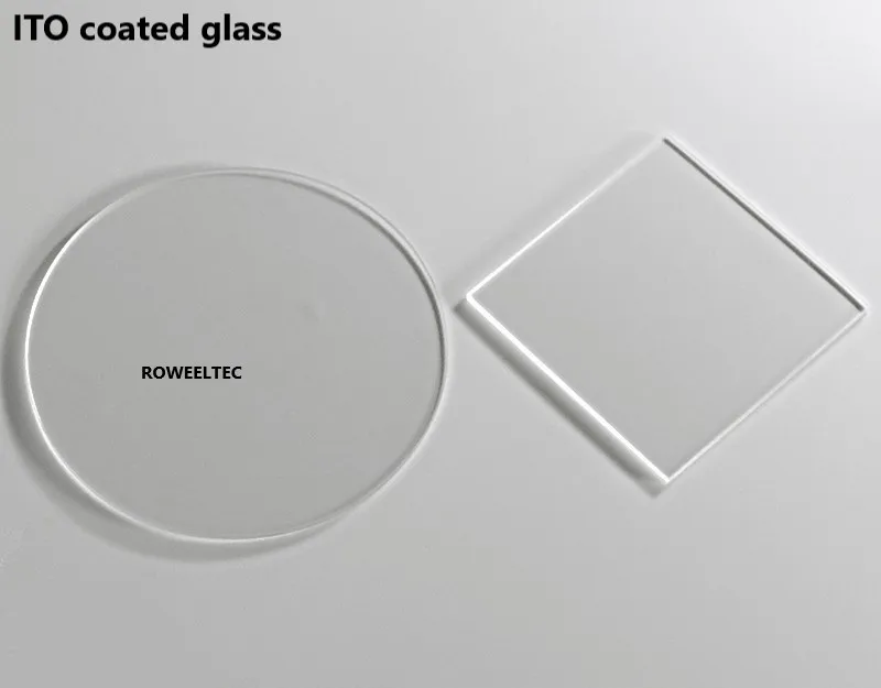 Стекло с круглым покрытием менее 6 Ом/квадратный диаметр 45 мм толщина 1 проводящее