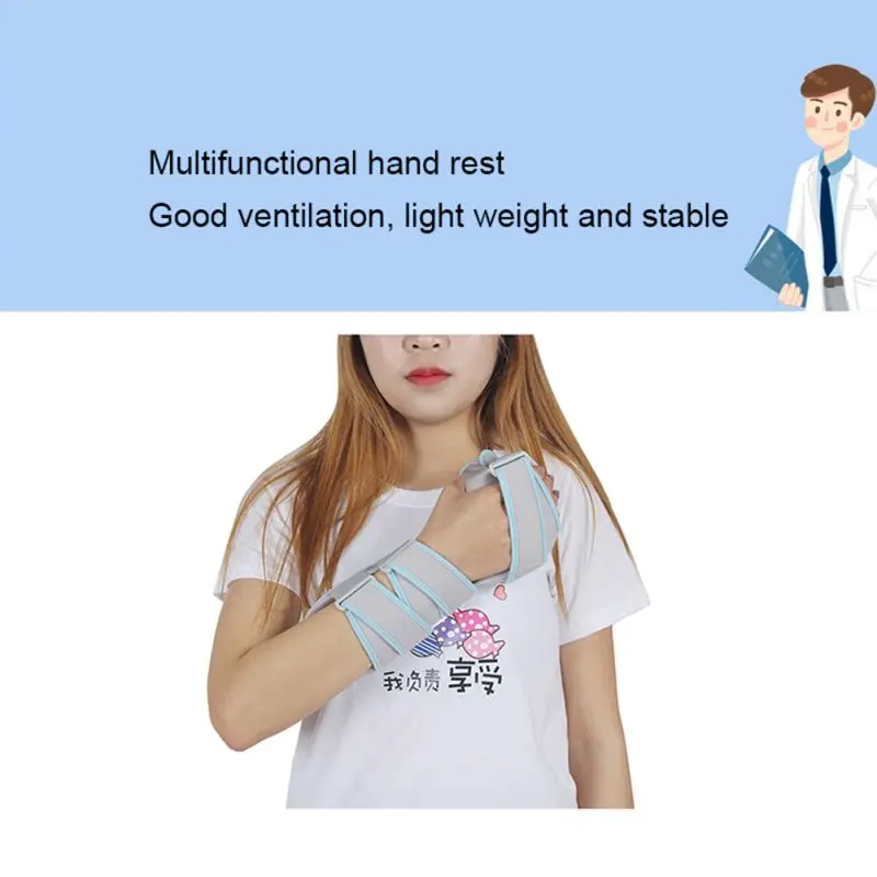 

Hand Brace Adjustable Soft Resting Hand Splint Stroke Hand Splint Finger Wrist Fracture Fixation For Stroke Hand Pain Tools