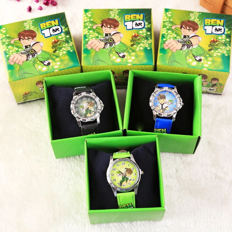 Часы наручные Ben 10 Мужские кварцевые Мультяшные аниме-фигурки в случайной