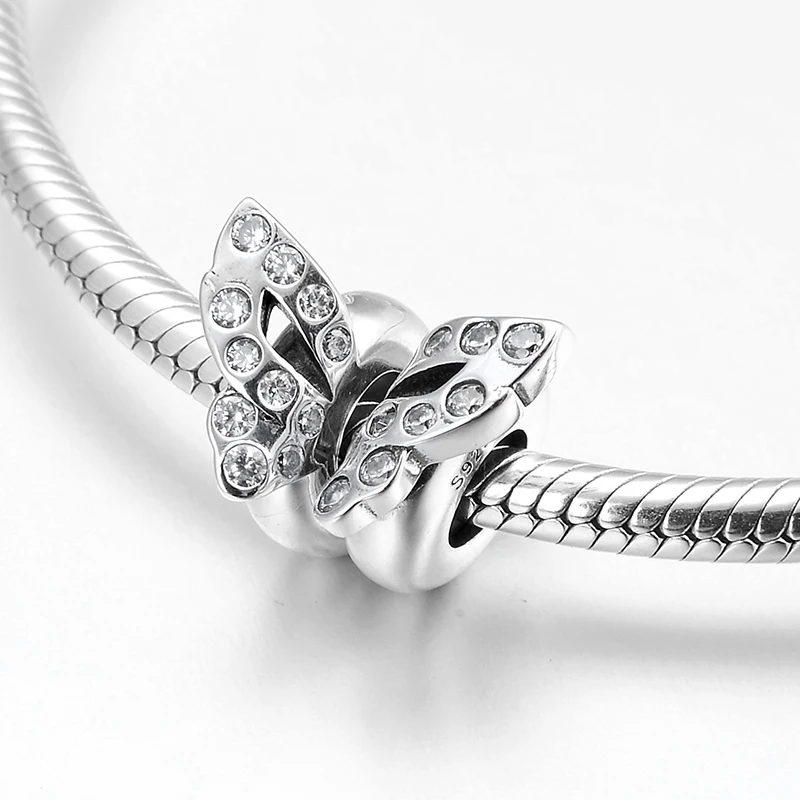 Подлинное Стерлинговое Серебро 925 пробы с крыльями бабочки в форме разделителя