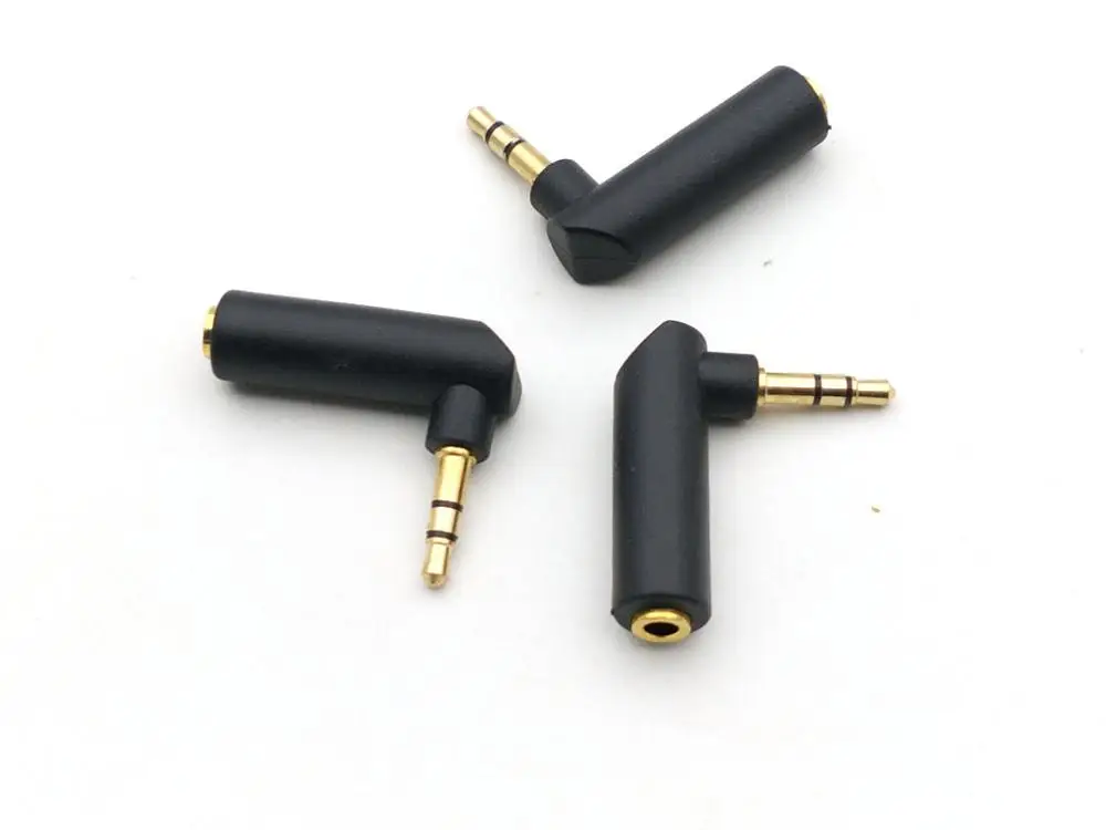 100 шт. Позолоченный разъем 90 градусов 3 5 мм стерео | Обустройство дома