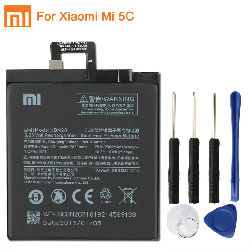Сменный аккумулятор Xiao mi BN31 BN20 BM49 BM4E для Xiaomi mi 5X mi 5X A1 Red mi Note 5A mi 5C mi Max mi Pocophone F1