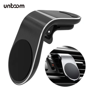 magnetic car phone holder stand in car air vent cell phone mount 360 degree rotation metal magnet car phone mount gps telephone free global shipping
