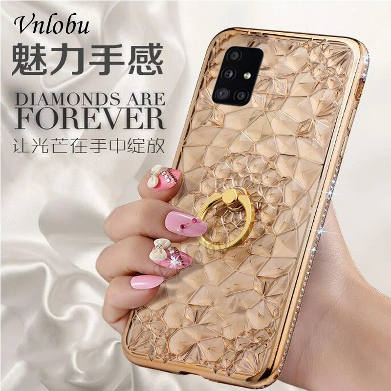 Чехол с кольцом-подставкой для телефона Samsung A51 A71 A70 A50 A30 A10 A9 A8 A7 A6 Plus
