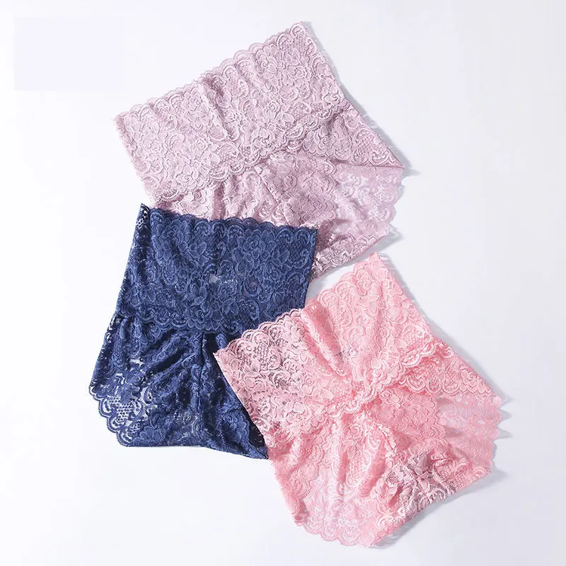 XXXL для женщин с высокой талией кружевные трусики пикантные нижнее белье
