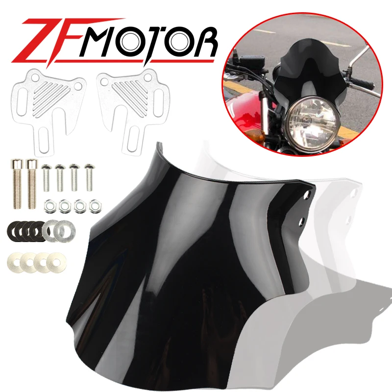 Лобовое стекло для мотоцикла Honda Hornet CB400 CB600 CB750 CB900 CB919 CB250 CB 400 600 750 900 919 250 - купить по