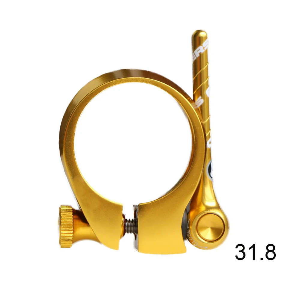 31.8mm gold Подседельный штырь для горного велосипеда стойка сиденья для велосипеда мtb Подседельный штырь зажим алюминиевый сплав водонепроницаемый и пылезащитный 31,8 мм 34,9 мм - Цвет: 31.8mm gold